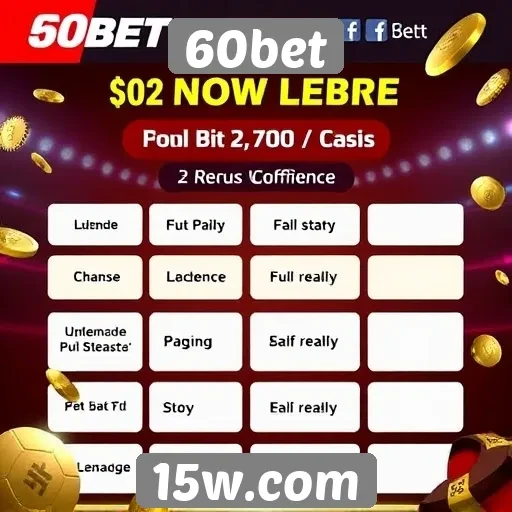 Bonificações e promoções oferecidas pelo 60bet